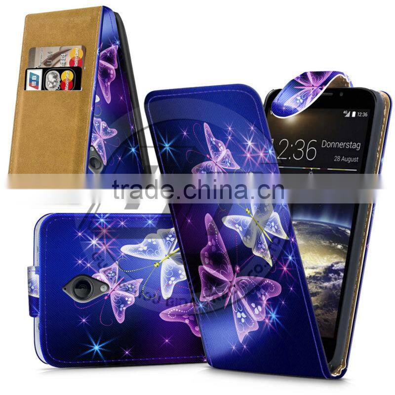 For Vodafone Smart 4 LTE High Quality Print Flip PU Leather Case Cover Moible Phone Case