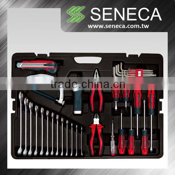 116pc hand tool kit socket bit wrench extension bar