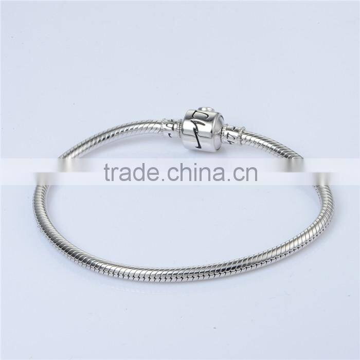 Wholesale 925 Sterling Silver European Charm DIY Bracelet BR008
