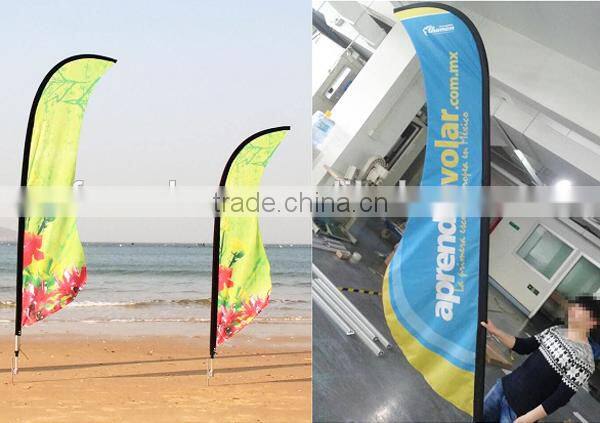 Wholesale High Quality Wind Resistant Telescopic Beach Flag Pole