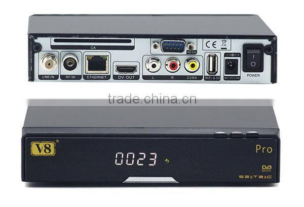 2015download free mobile games V8 Pro HD free to air DVB-S2+T2+Cable satellite TV receiver Support IPTV CCCAM for SKY UK