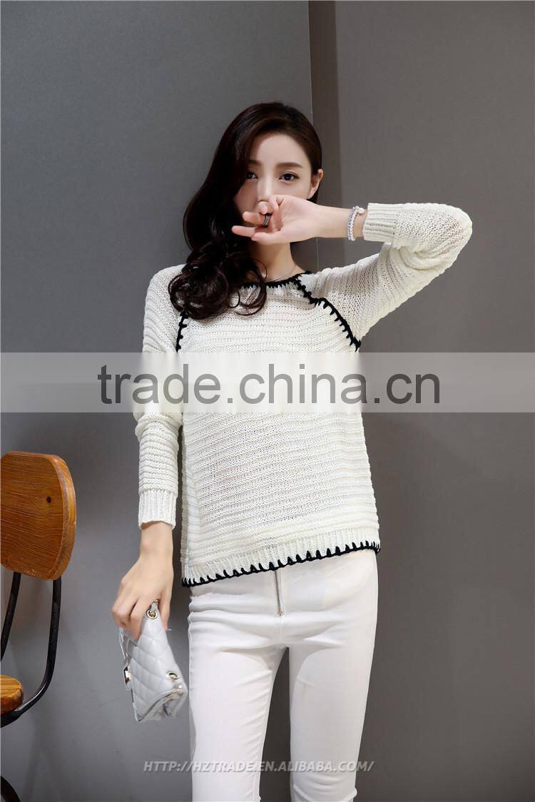 Round Neck New Fashion Sweater Design