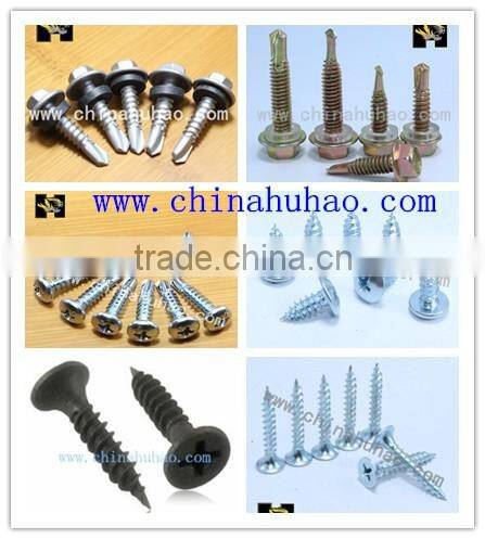 C1022 slivery hex head self tapping screw with EPDM