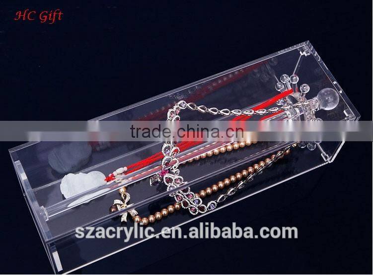 High transparent import small acrylic necklace display box jewelry display box