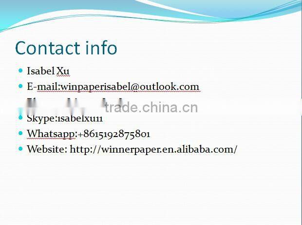 80gsm cast coated paper in kraft paper reel