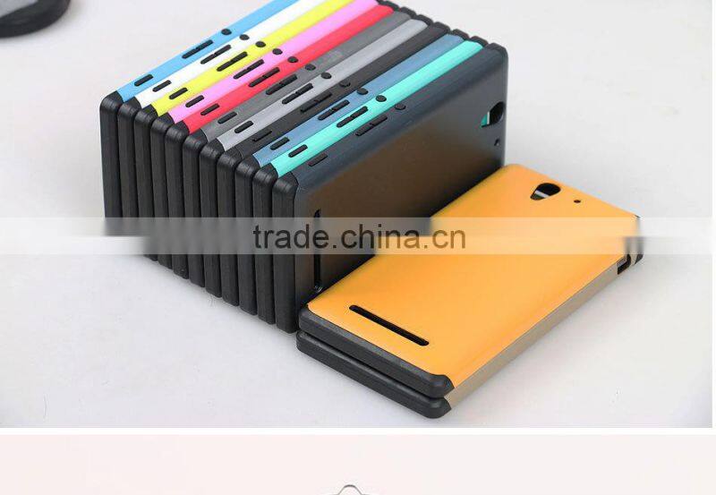 2014 LZB wholesale PC+TPU Phone case for Sony xperia c3,for Sony Xperia C3 case