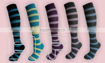 Fashion Stripe Cotton Ladies Socks