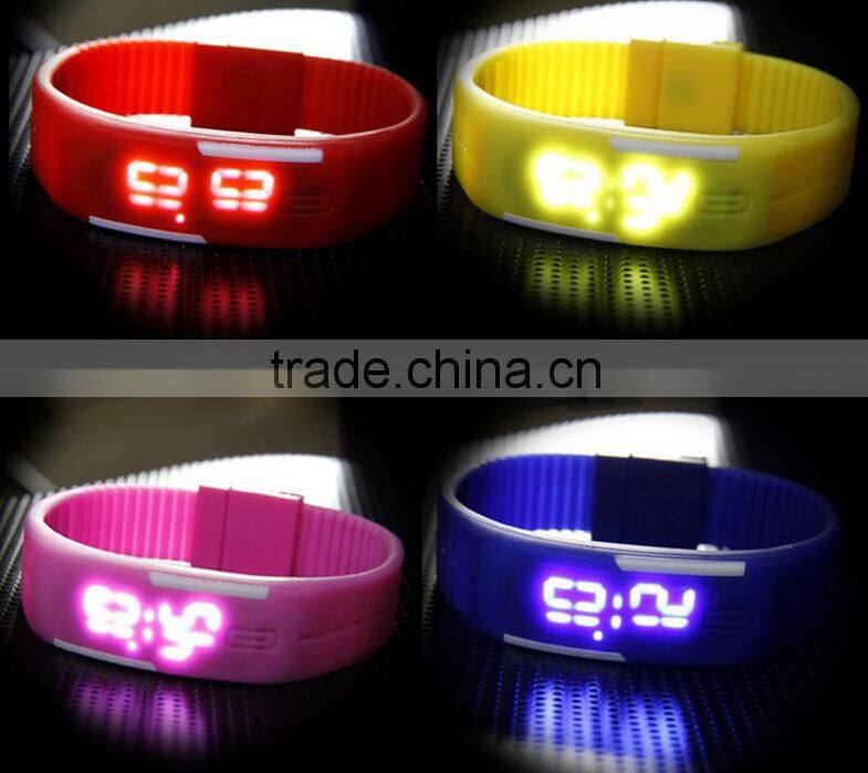 New Style Touch Mini Waterproof Silicon LED Electronic Wristwatches