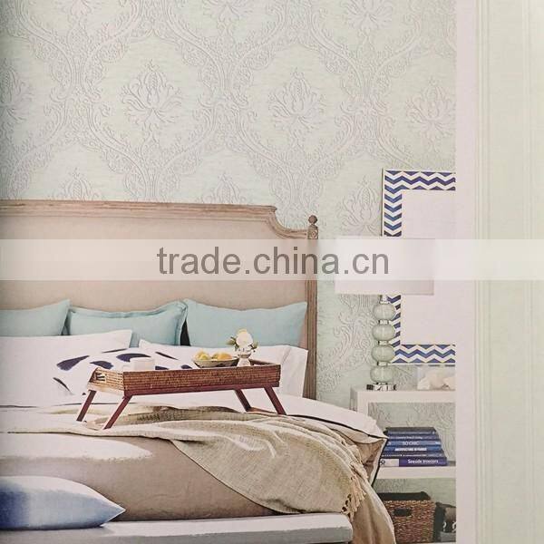 non woven construction material oem flower wallpaper