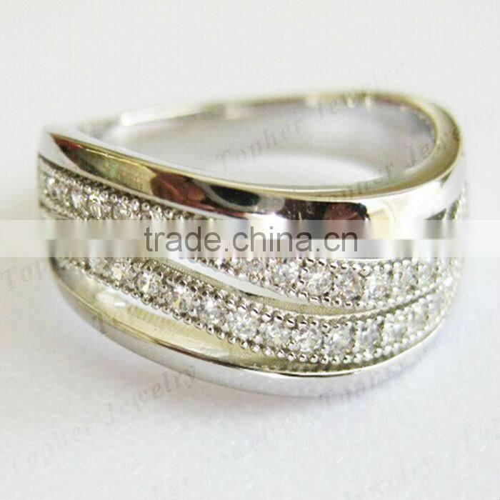 925 Silver Jewelry Set with CZ Stones Micro Pave Setting Wedding Jewelry engagement rings for men