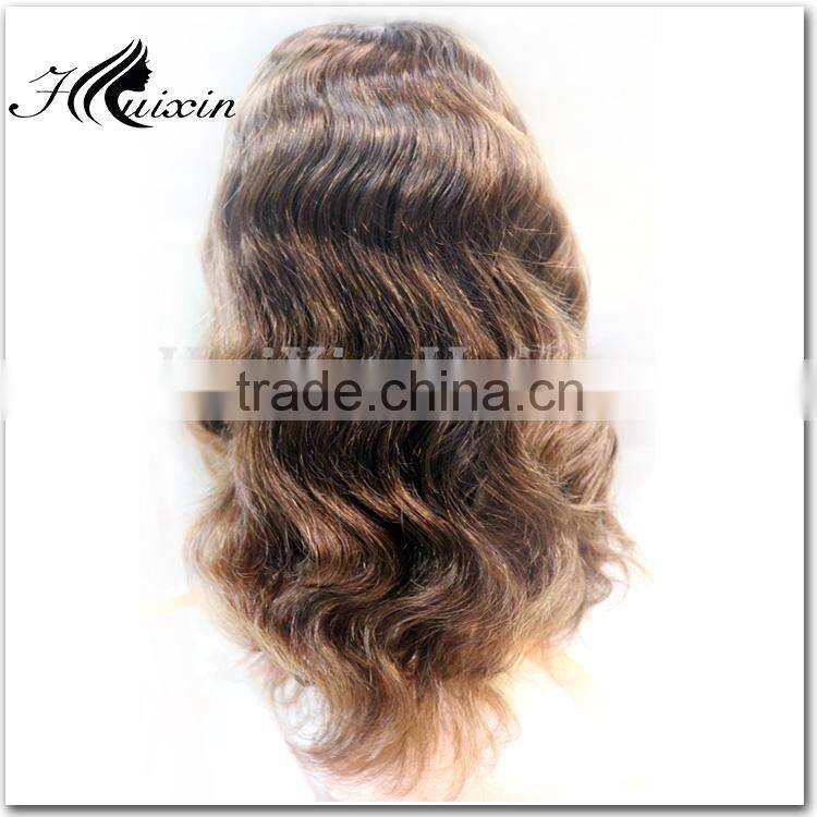 AAAAAA half lace wig /wig for women black/ cheap human hair full lace wig