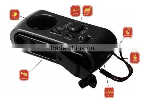 solar dynamo torch radio flashlight with fm radio