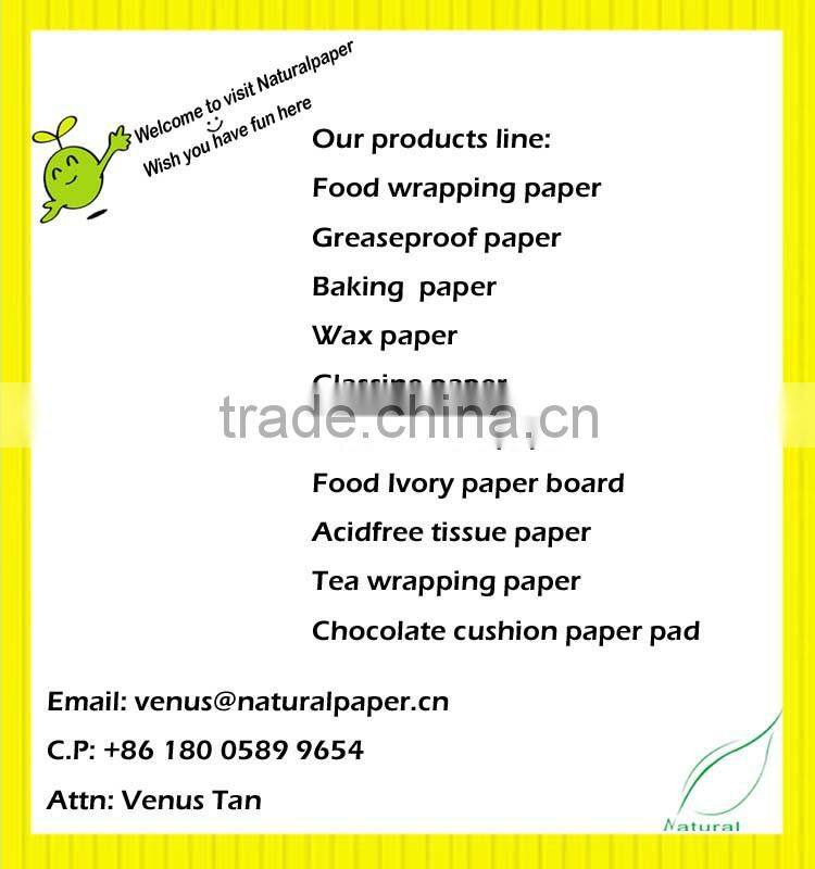 China manufacture for cake cup making slip easy glassine paper