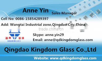 3-19mm thermal tempering tempered glass price / toughened glass