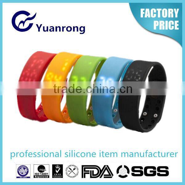 Hot Silicone Smart Calorie CalculatorTemperature Sleep Monitor Wristband