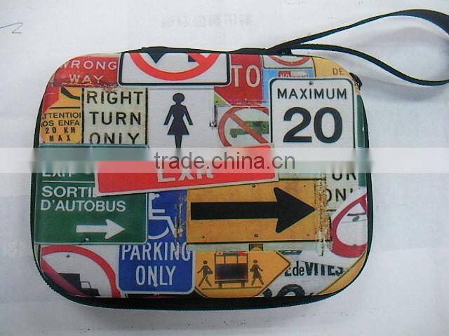 GC-Jersey fabric nylon zipper closure portable cable eva package
