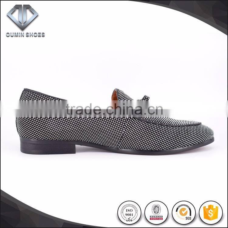 Dance loafer shoes Small diamonds looks very nice Stage performances, party shoes