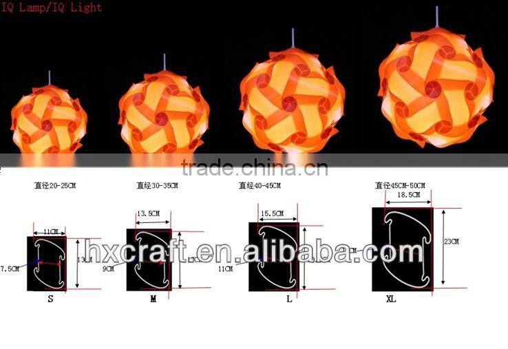 2017 Wholesale IQ Puzzle Lamp IQ Jigsaw Lights Medium PP Puzzle Light