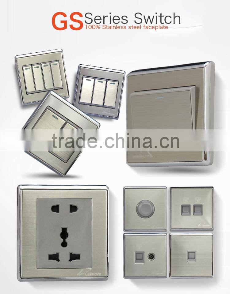 2016 new hdmi 2 ports bi-direction manual switch brush silver switch