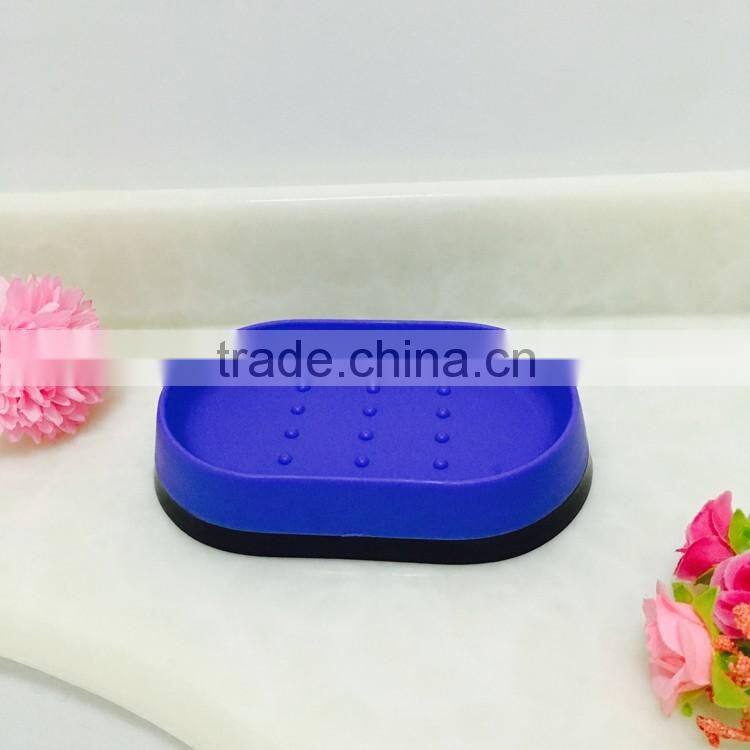 Blue round shape fancy soap dish