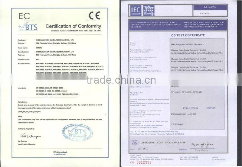 DVB-S2 satellite HD decoder