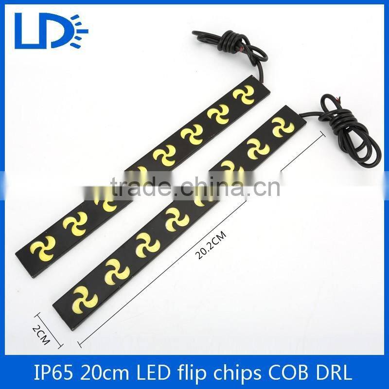 Manufacture supply slim flexible cob led daytime running lights for volvo cars