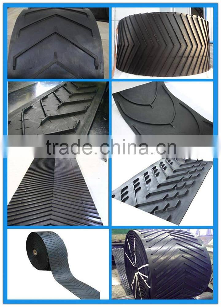 NN EP CC Fabric cored Chevron Rubber Conveyor Belt for general building materials