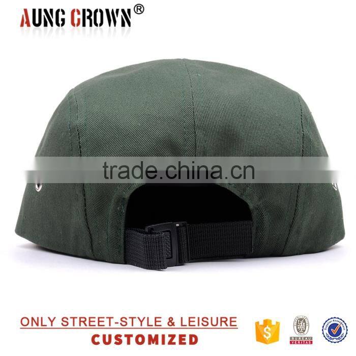 flat brim design your own 5 panel hat cap