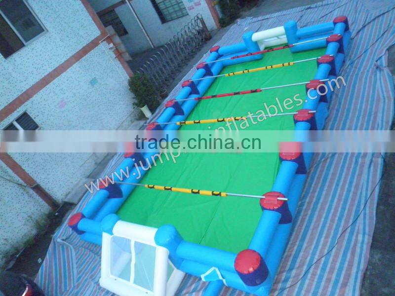 EN71 Human Soap Football custom size Jumpfun Inflatable water soccer picth/Football soap field for sale