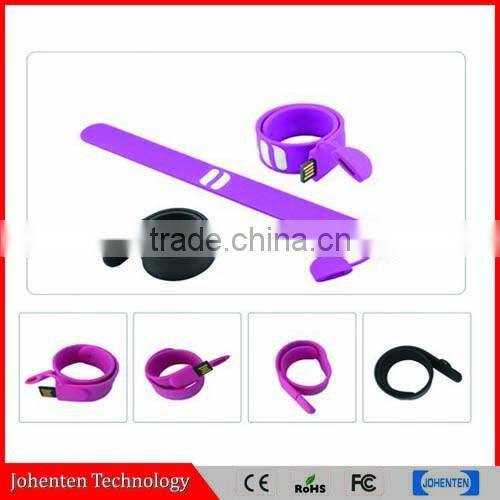 Custom silicone bracelet USB Flash Drive disk stick