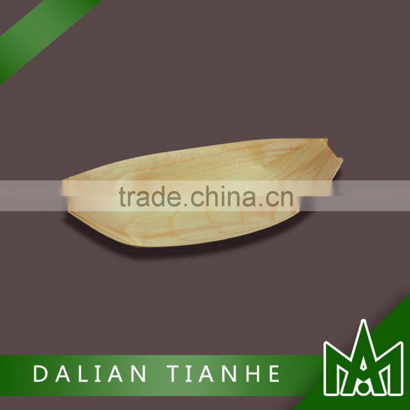 High quality disposable wooden sushi boat