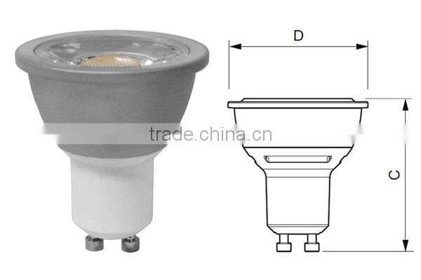 UL-Listed energy star 4W 5Watt 6W gu10 LED COB Spot Bulb