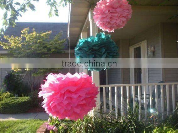 4" 6" 8" 10" 12"14" 16" 20" Tissue Paper Pompoms Pom Poms Balls Wedding Party Decor Purple tissue paper PomPom