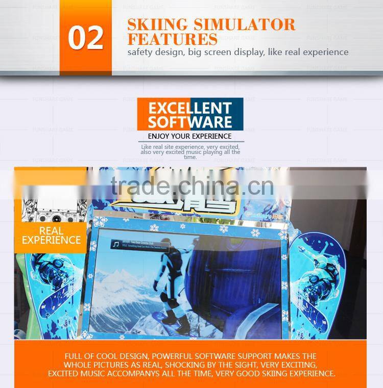Funshare 2015 Cool Skiing Coin Operated Game Machine Skill Amusement Machine Simulator Game Machine