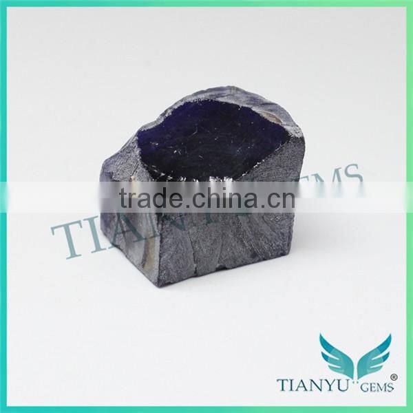 China wholesale bulk rough gemstones fancy nano sital blue sapphire gemstones in the rough