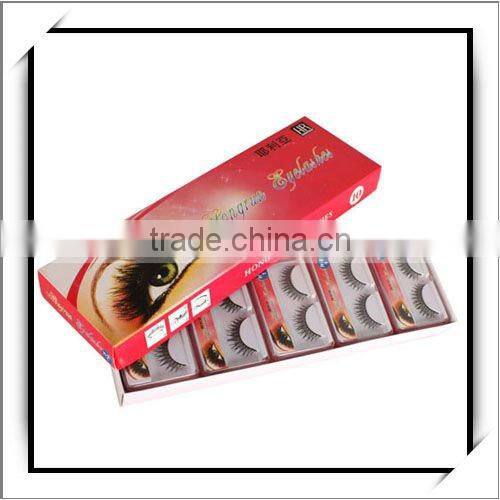 Cheap! 10 Pairs Synthetic Fiber Thick Wholesale False Eyelashes