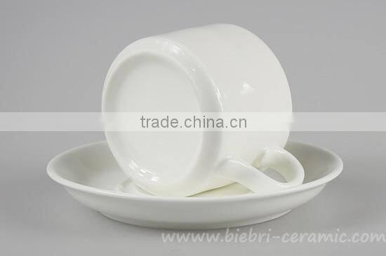Wholesale Antique Modern Design Plain White Fine Porcelain Coffee And Tea Cups And Saucers Sets For Hotel And Restaurant