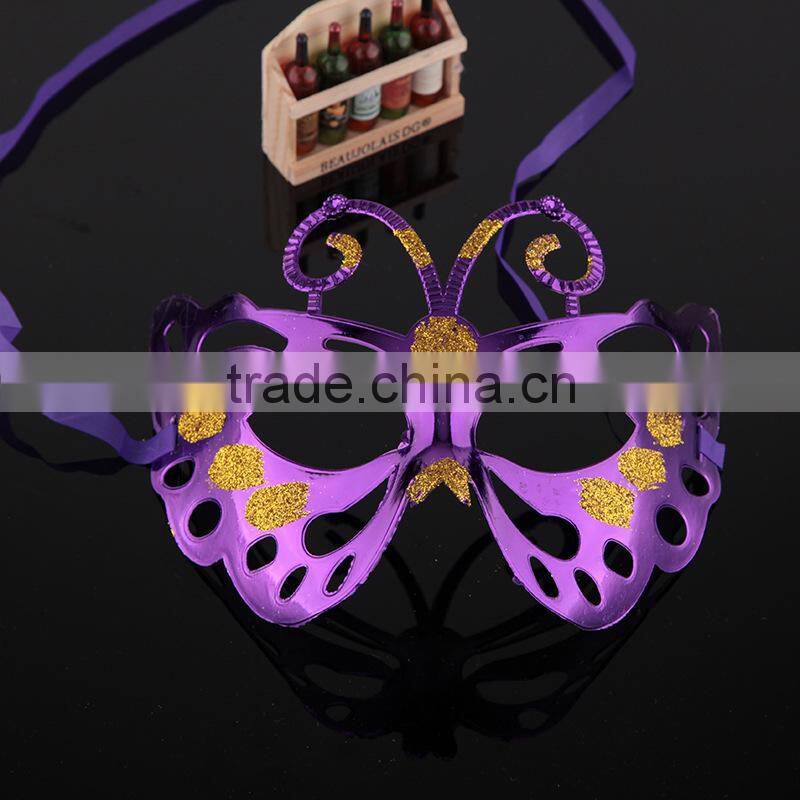 Fashion colorful pvc butterfly mask ,carnival party mask venetian masquerade dress mask