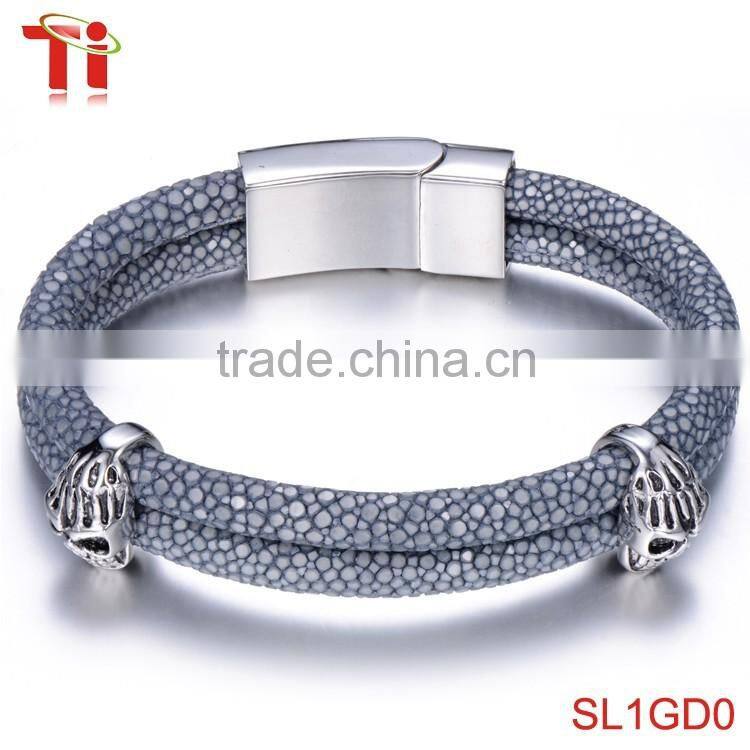 2016 new natural stone stretch bracelet, products gray natural stone bead men bead bracelets