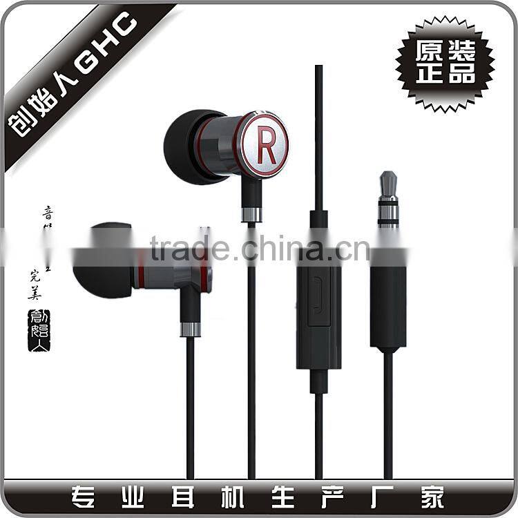 mobile phone earphone with mic high quality design and quality free samples offered