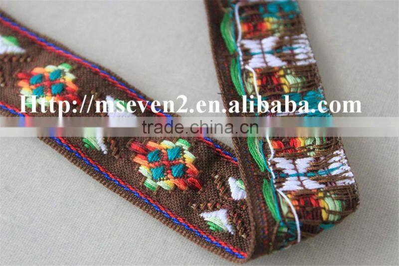 colorful flower design braid ribbon lace trimmings for textile wholesale