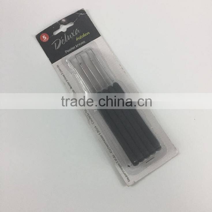 black kitchen peeler knives
