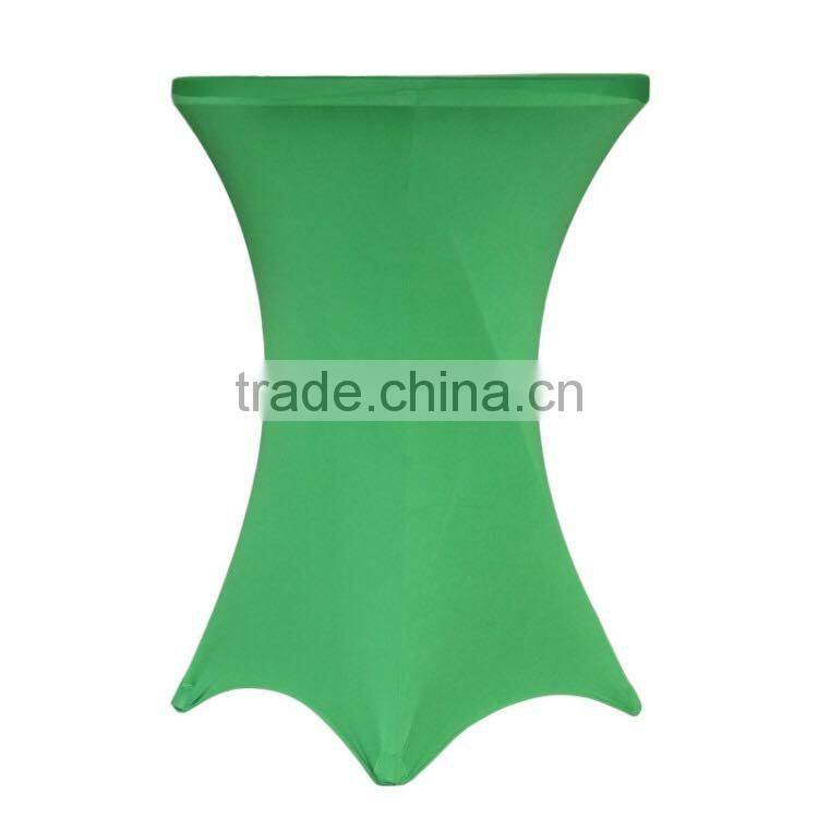 LZB016 fashionable solid color blue cocktail table cover for sale
