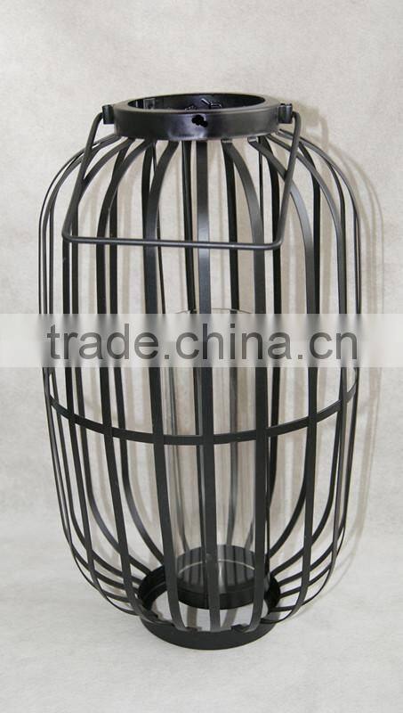 large red metal hanging lantern