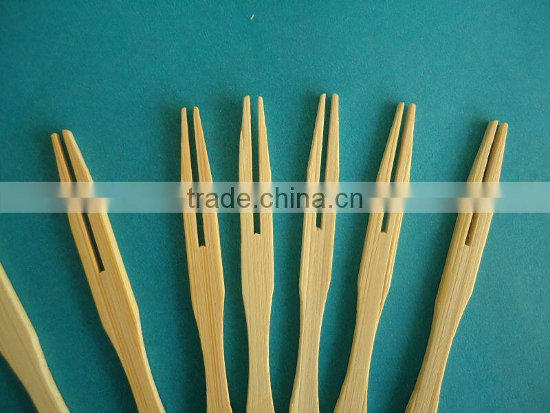 Disposable Bamboo Fruit Fork 3.5 inch