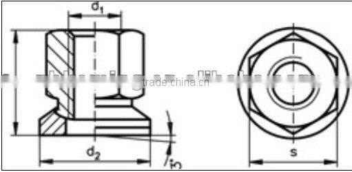 Hexagon Nuts 2308 with Ball Cup (Swivel Nuts),price ball nut