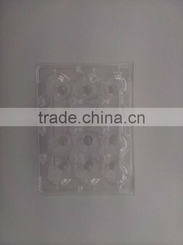 best price 12 eggs/24quail eggs transparent plastic packing tray