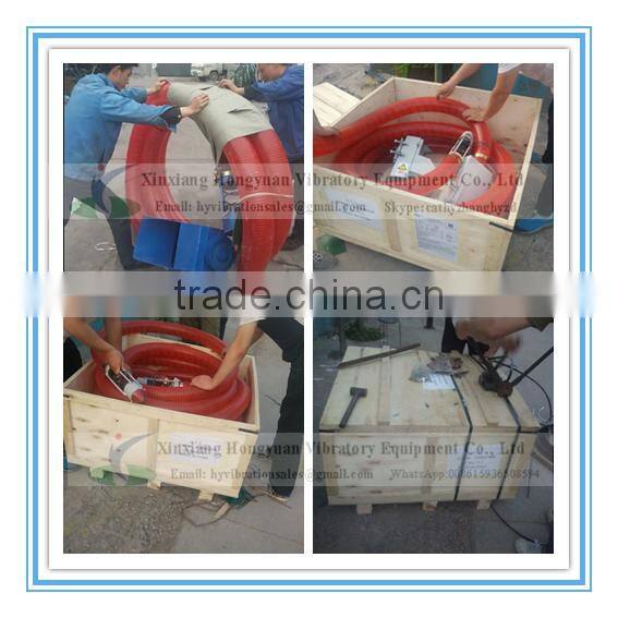 Portable / Mobile grain suction machine with soft pipes