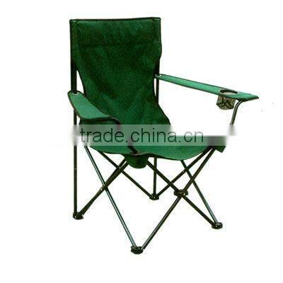 outdoor leisure beach chair in blue and with carry bag