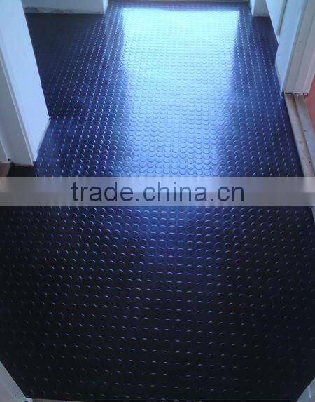 balck 3mm coin rubber/round studded rubber floor mats